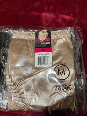 Women's Satin Bikini Panty - Champagne